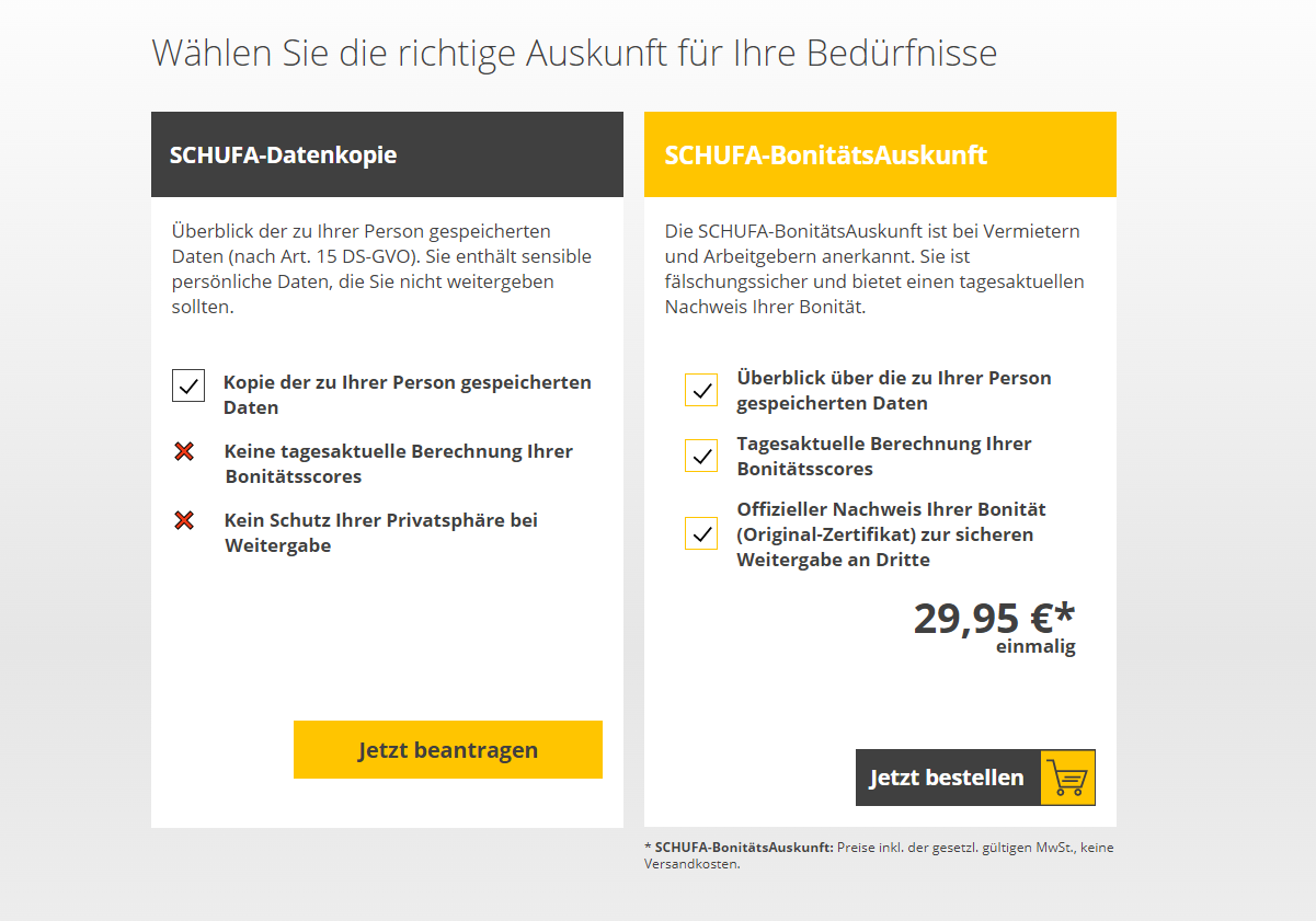 Kostenlose SchufaAuskunft erhalten. Hier erfahrt ihr, wie das geht.